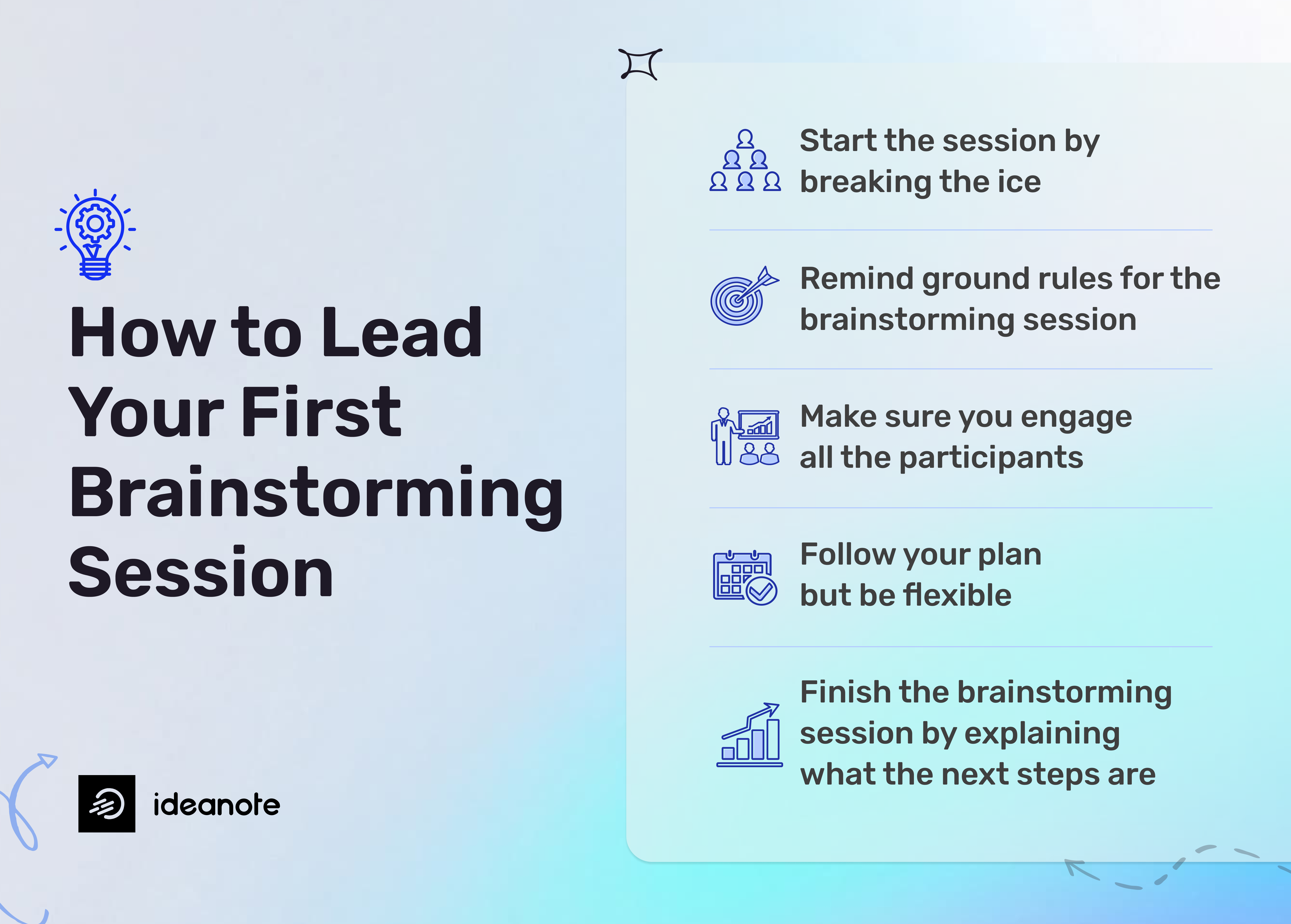 How to Lead Your First Brainstorming Session