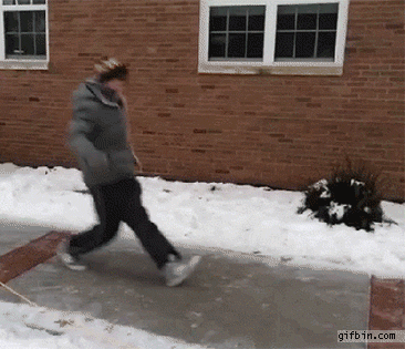 animated gif of a person falling on ice