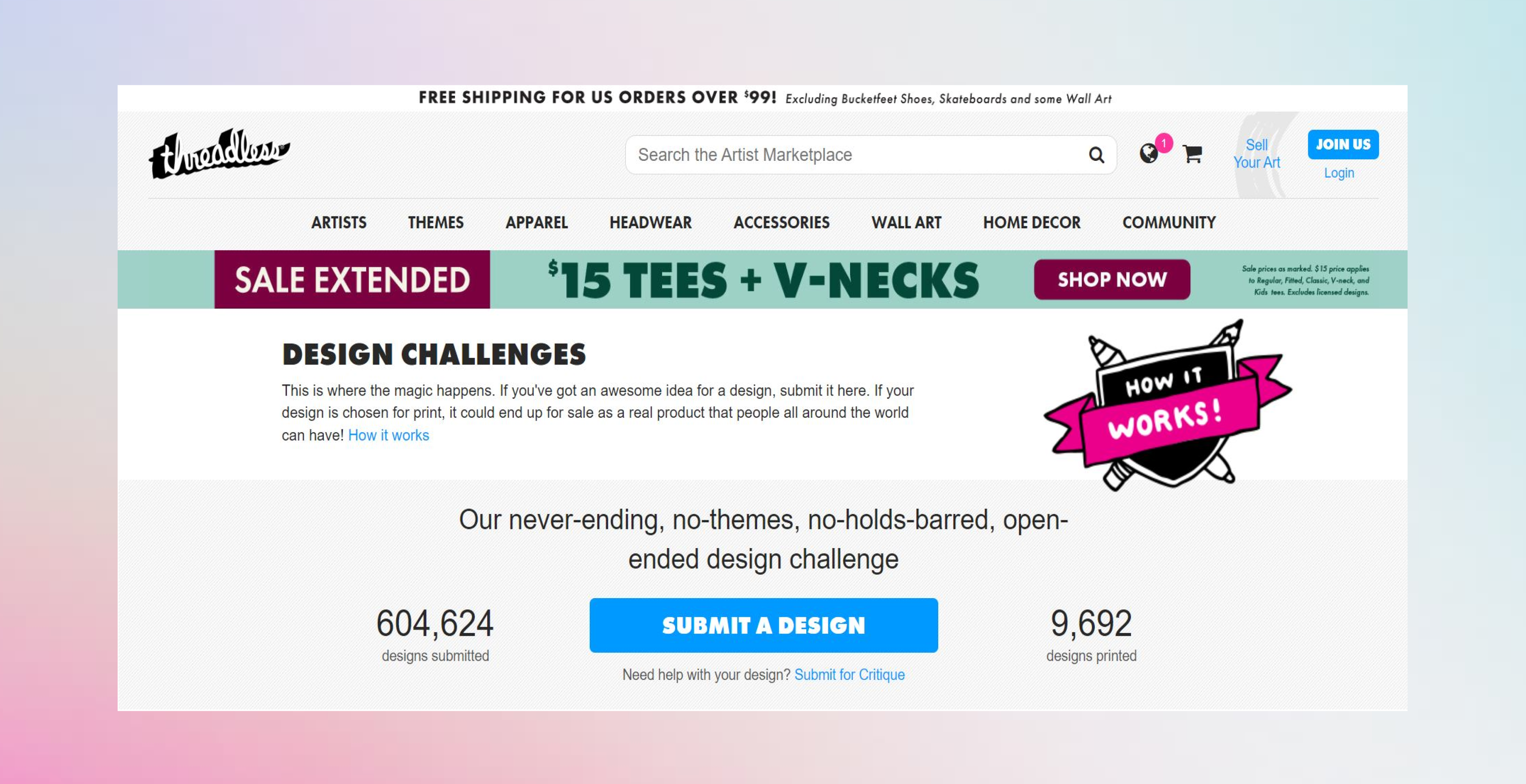 Threadless, an example of idea crowdsourcing