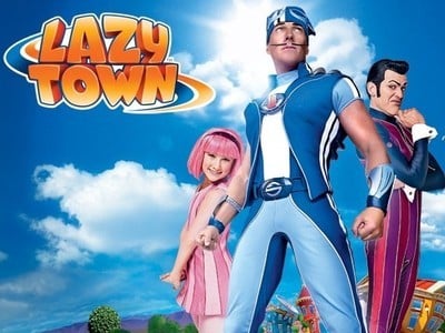 A poster for the movie lazy town