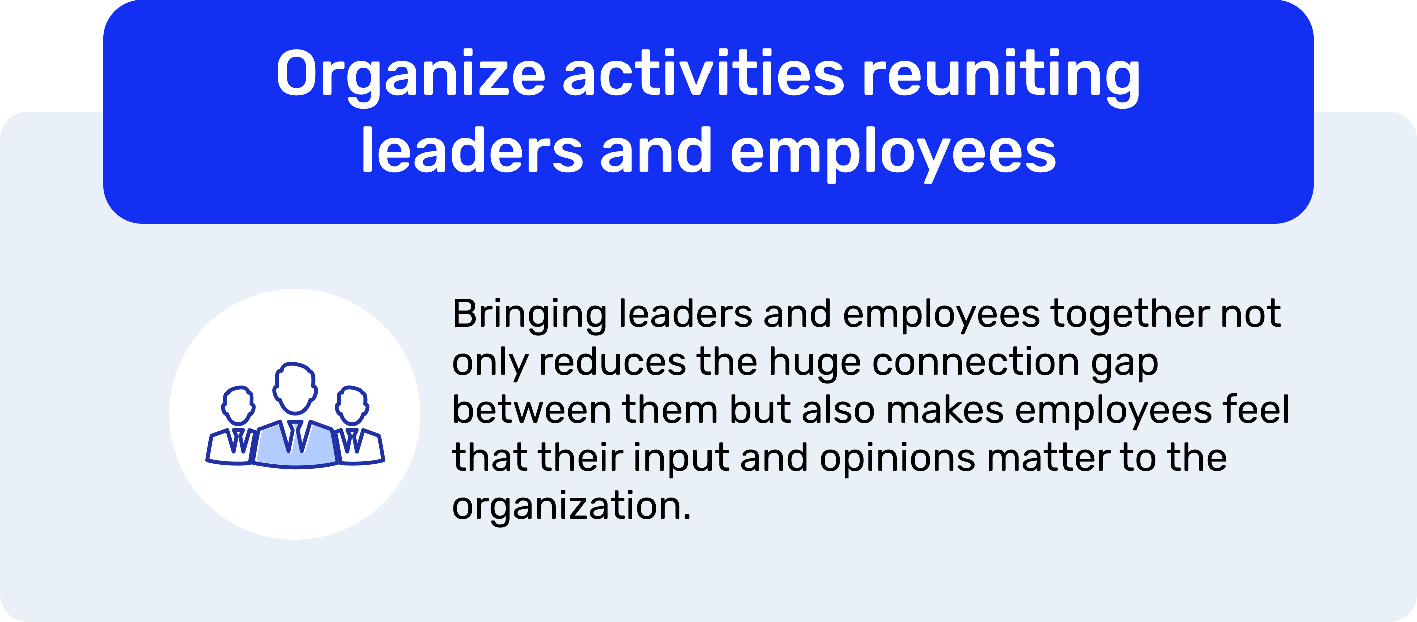 Employee engagement idea