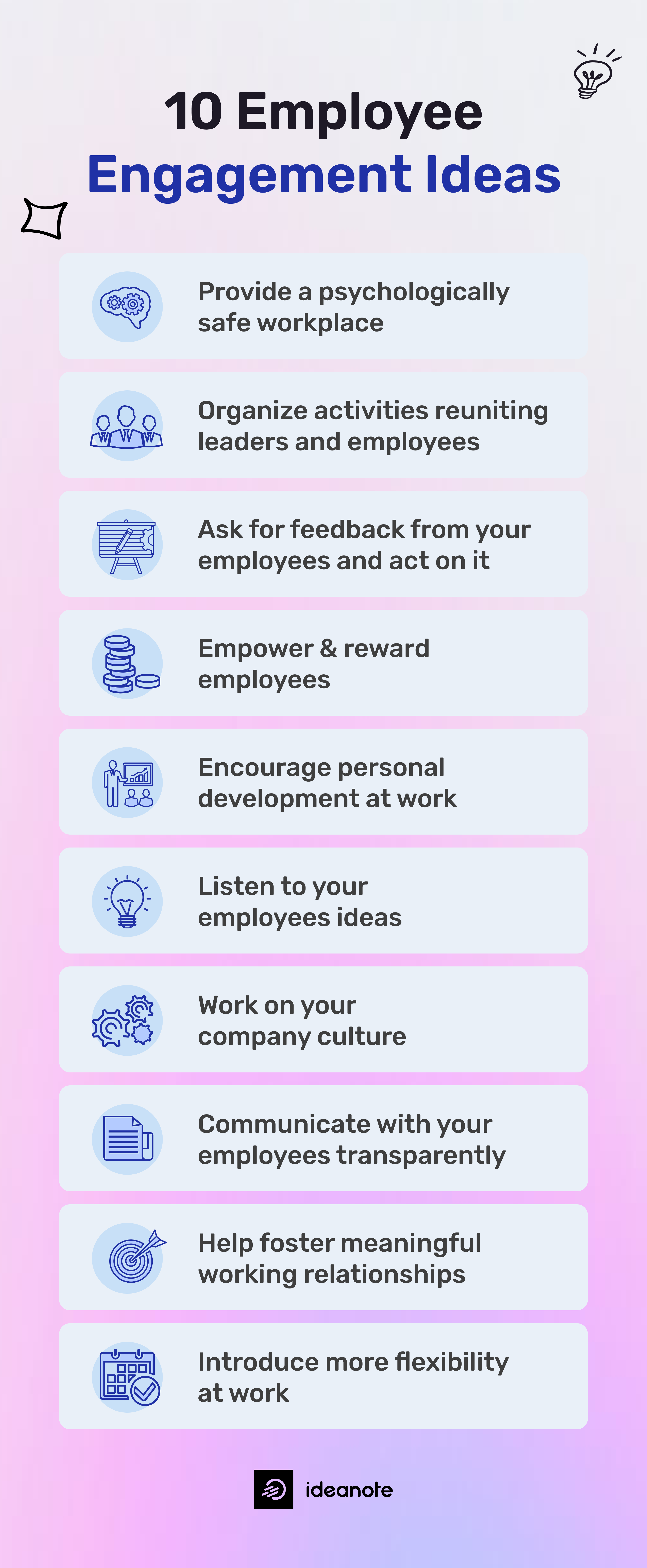 10 best employee engagement idea