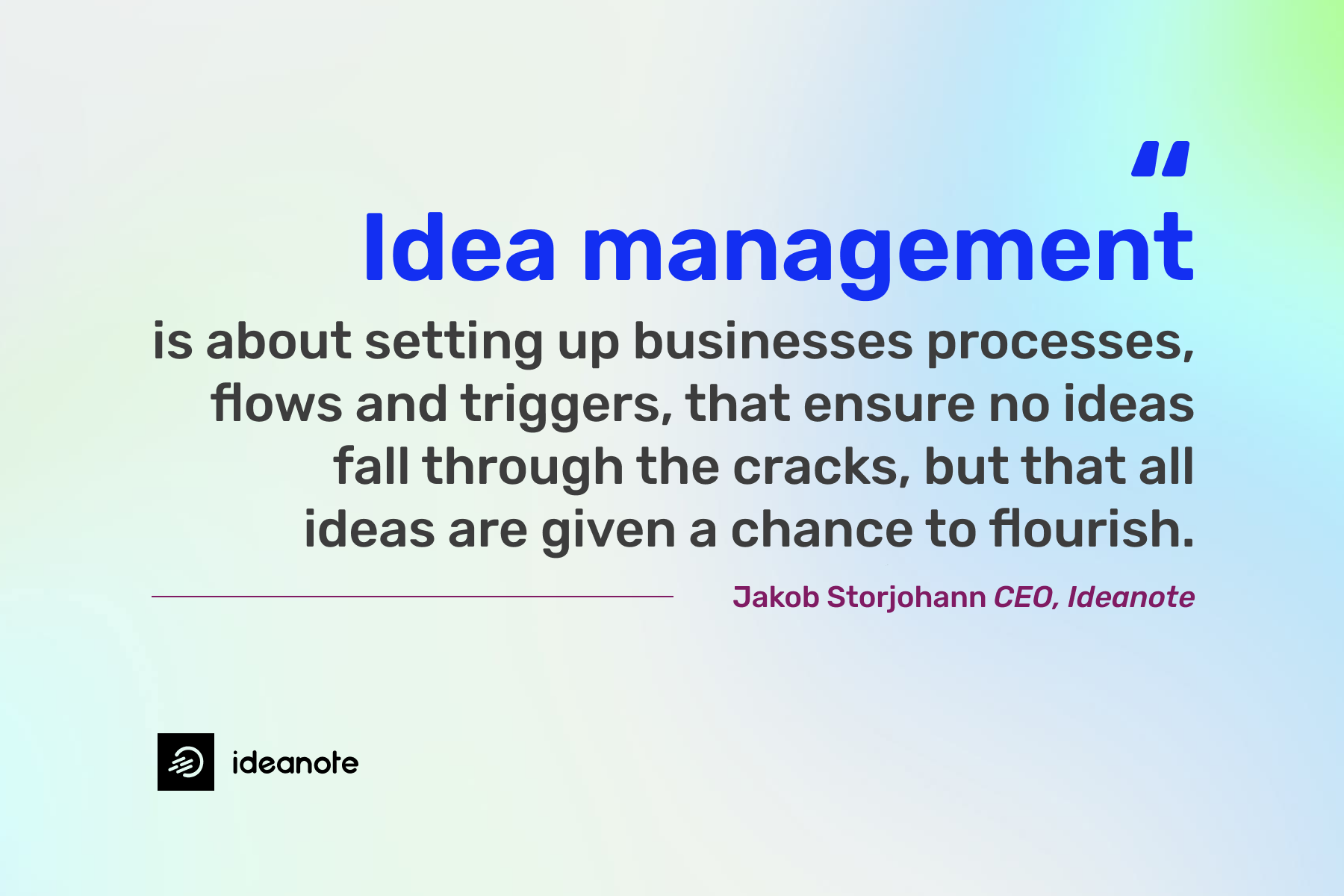 idea management definition
