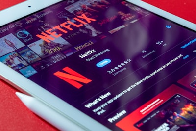 picture of netflix on a device