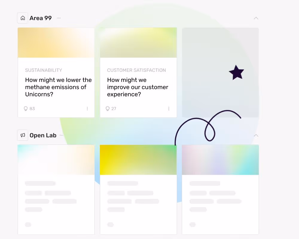 Illustration d'une interface utilisateur où les personnes travaillent à travers les sections