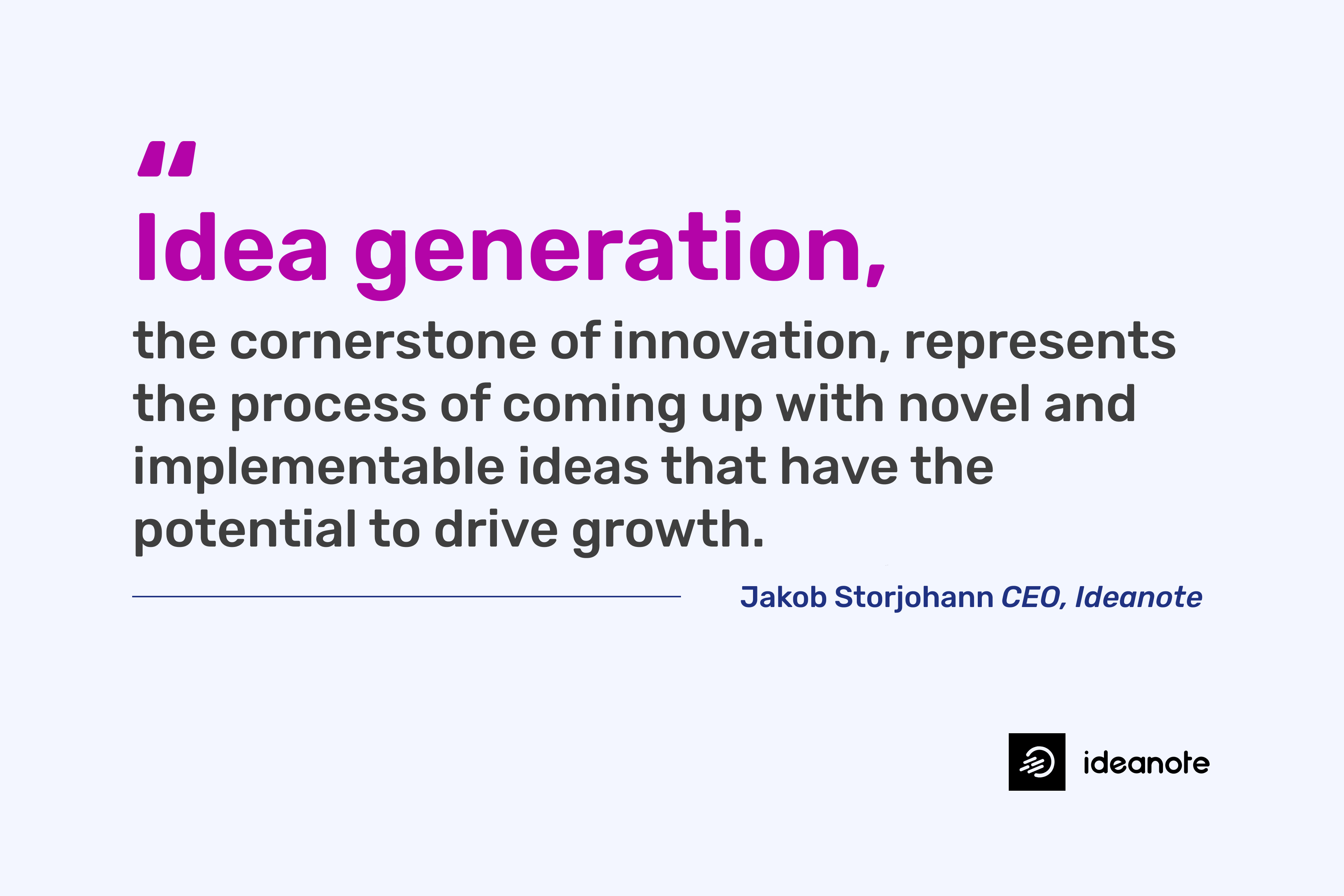 idea generation definition