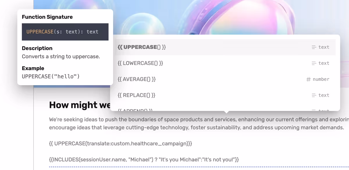 Expressions Dynamiques