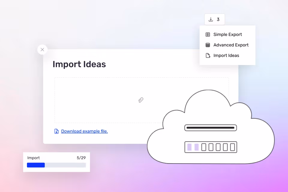 Importer des Idées et des Commentaires