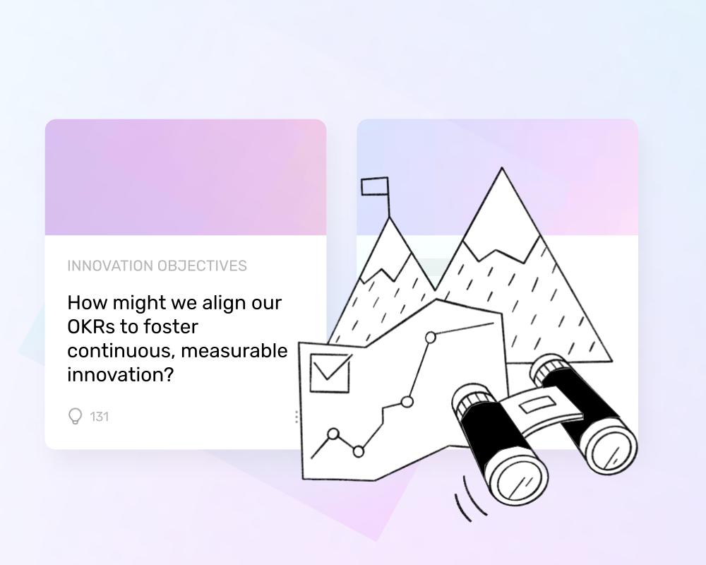 une montagne regardant ses objectifs, capture d'écran d'Ideanote en arrière-plan