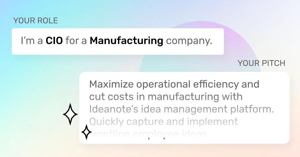 illustration montrant une façon de présenter la gestion des idées à la direction