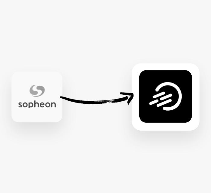 شعار Sopheon Accolade يُحرك بواسطة سهم