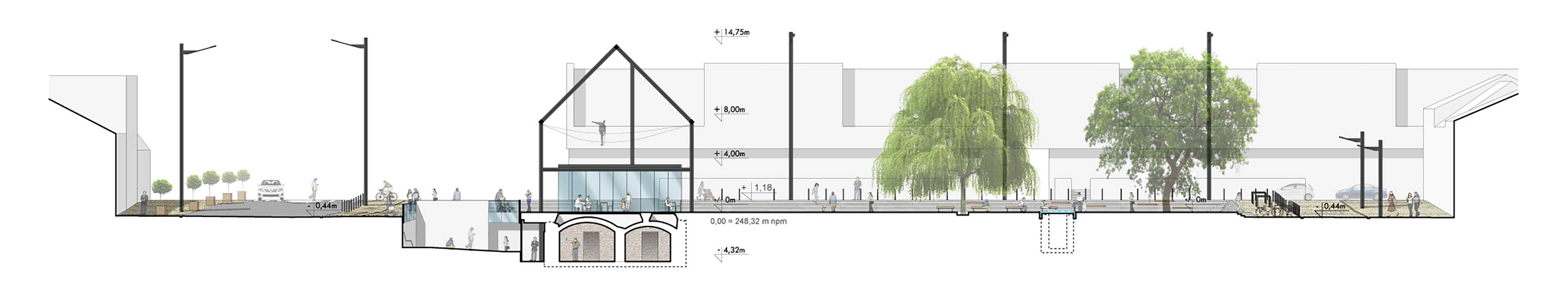 Stary Rynek public square transformation in Częstochowa by Bygg