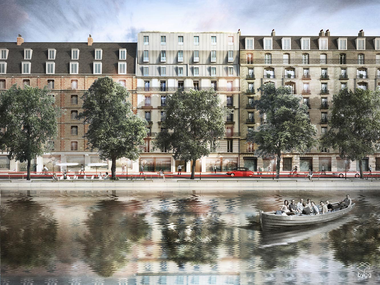 Proposal for up topping Haussmaan in paris
