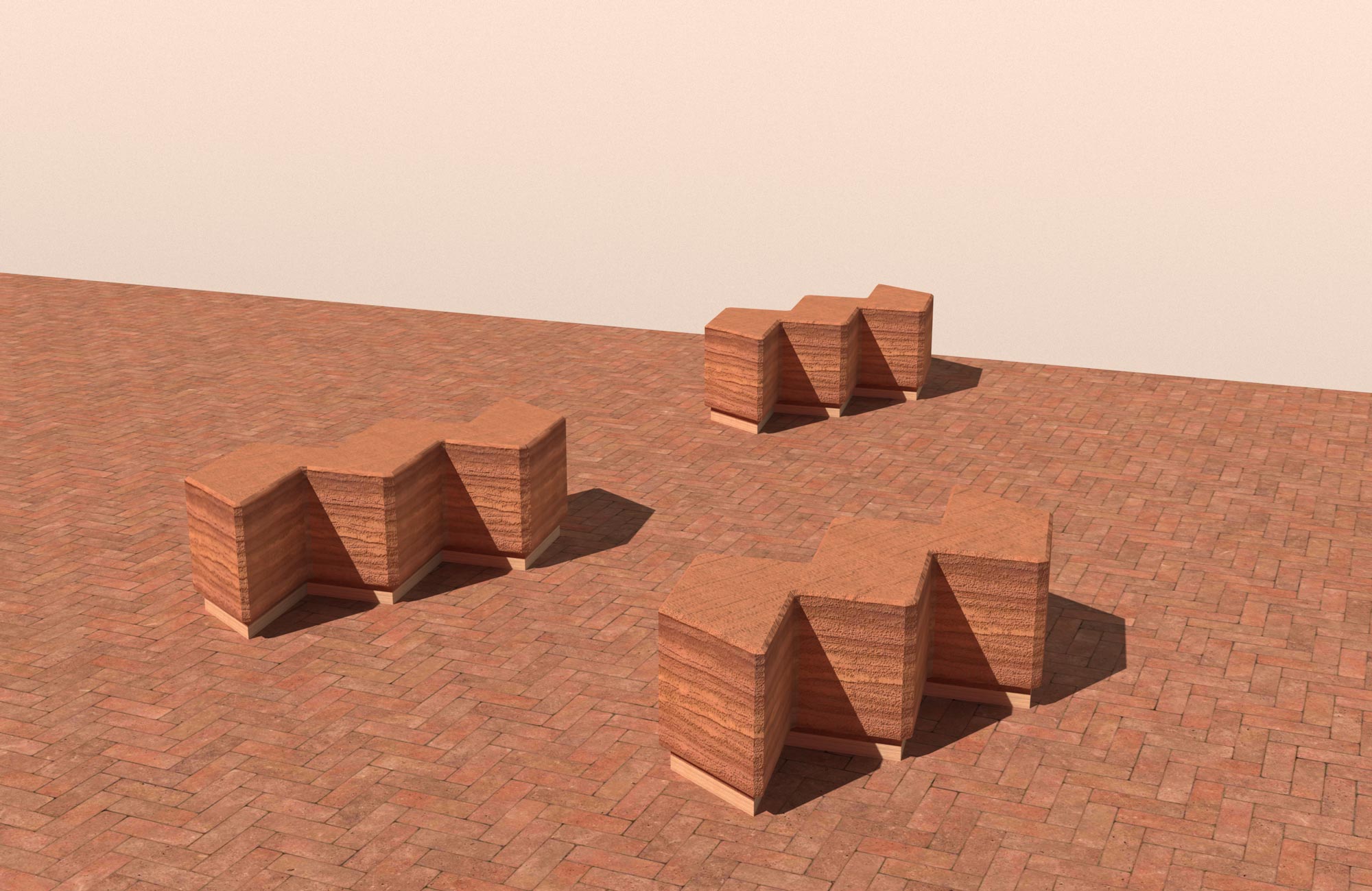 Vibe in Rammed earth (degradable)