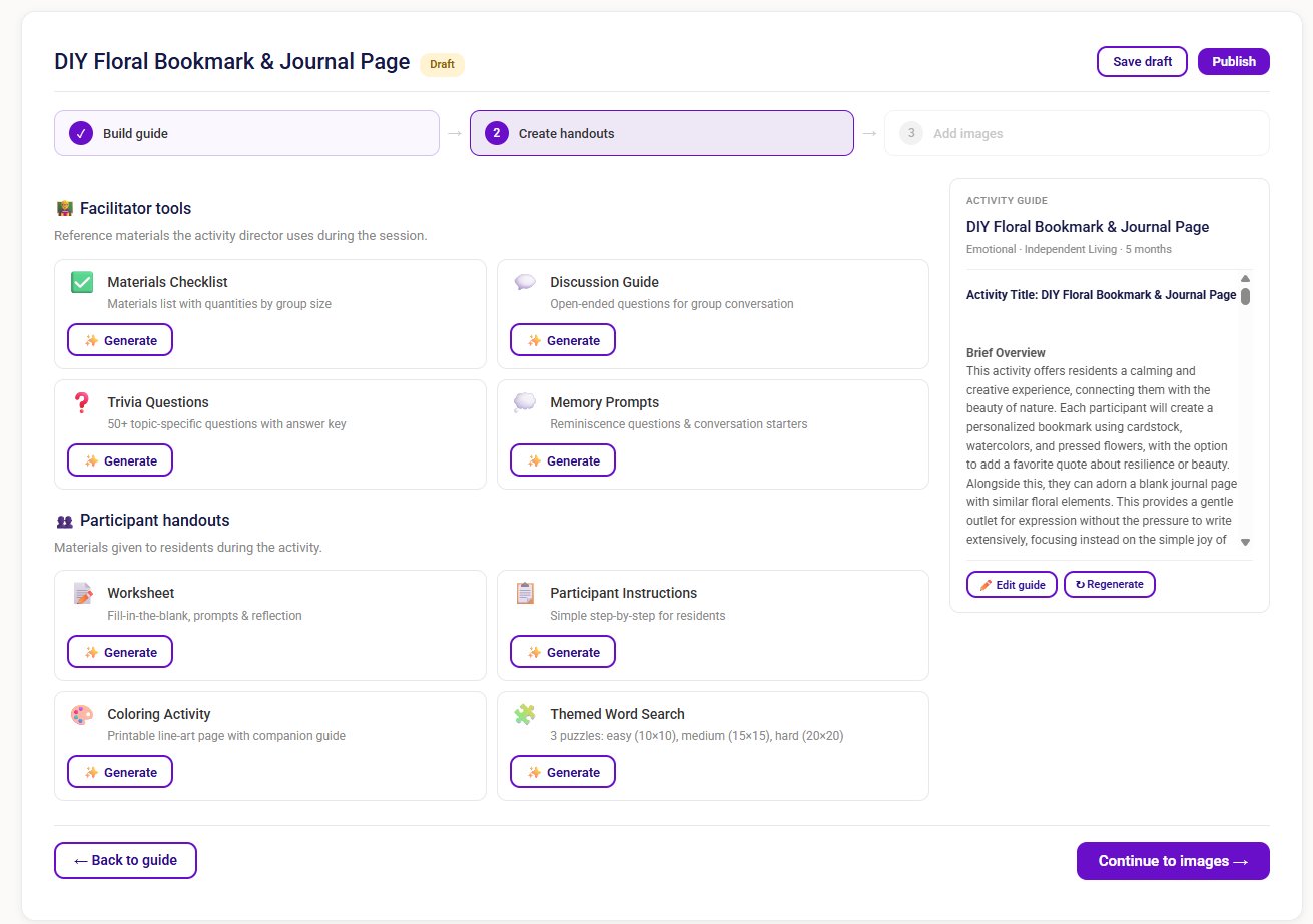 Thread handout builder