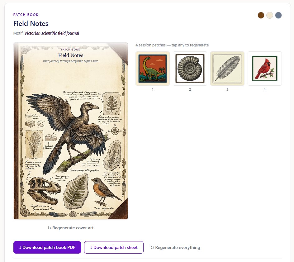 Thread Patch Book for Field Notes