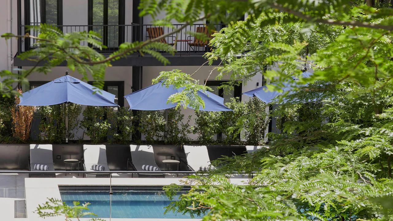 Swimming Pool at Valverde Hotel, a five-star boutique hotel set in Lisbon’s Avenida da Liberdade