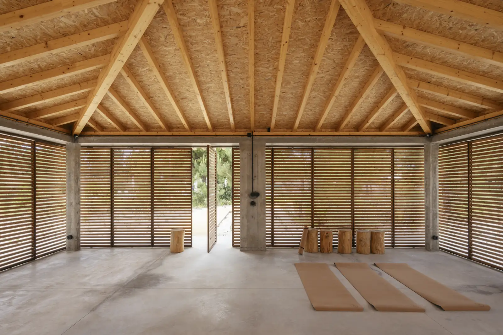 Yoga Pavillion at Spatia Comporta, a five-star retreat hotel