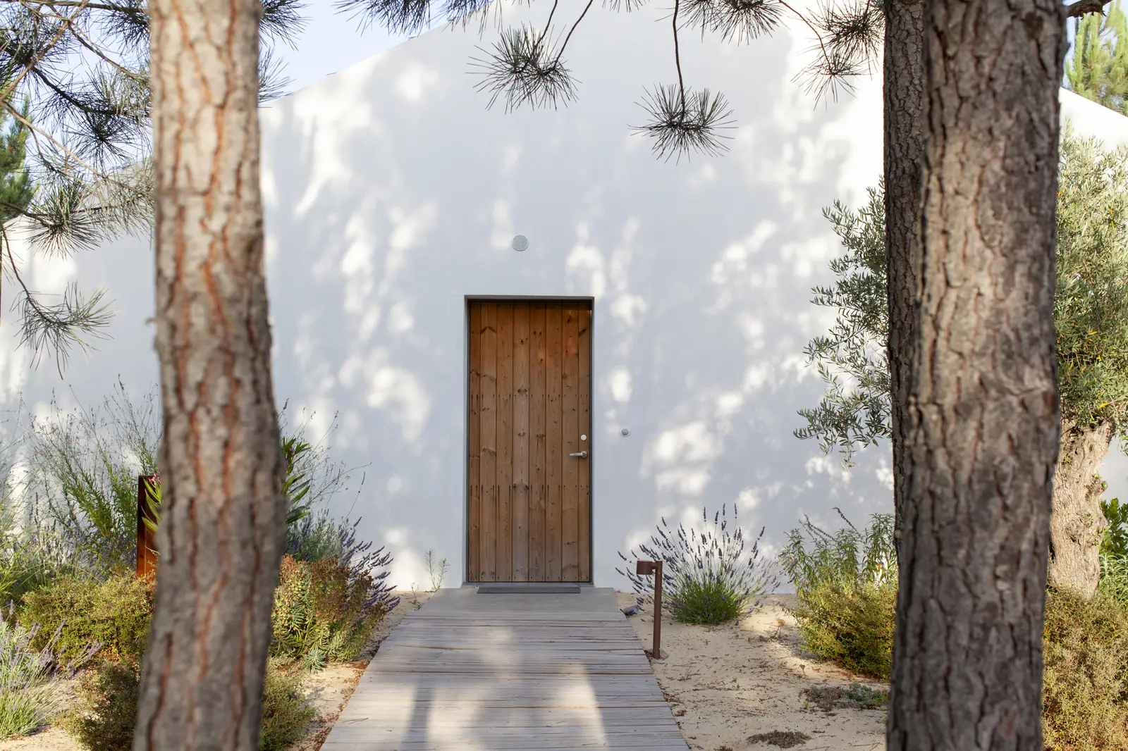 Cabana entrance at Spatia Comporta, a five-star hotel retreat.