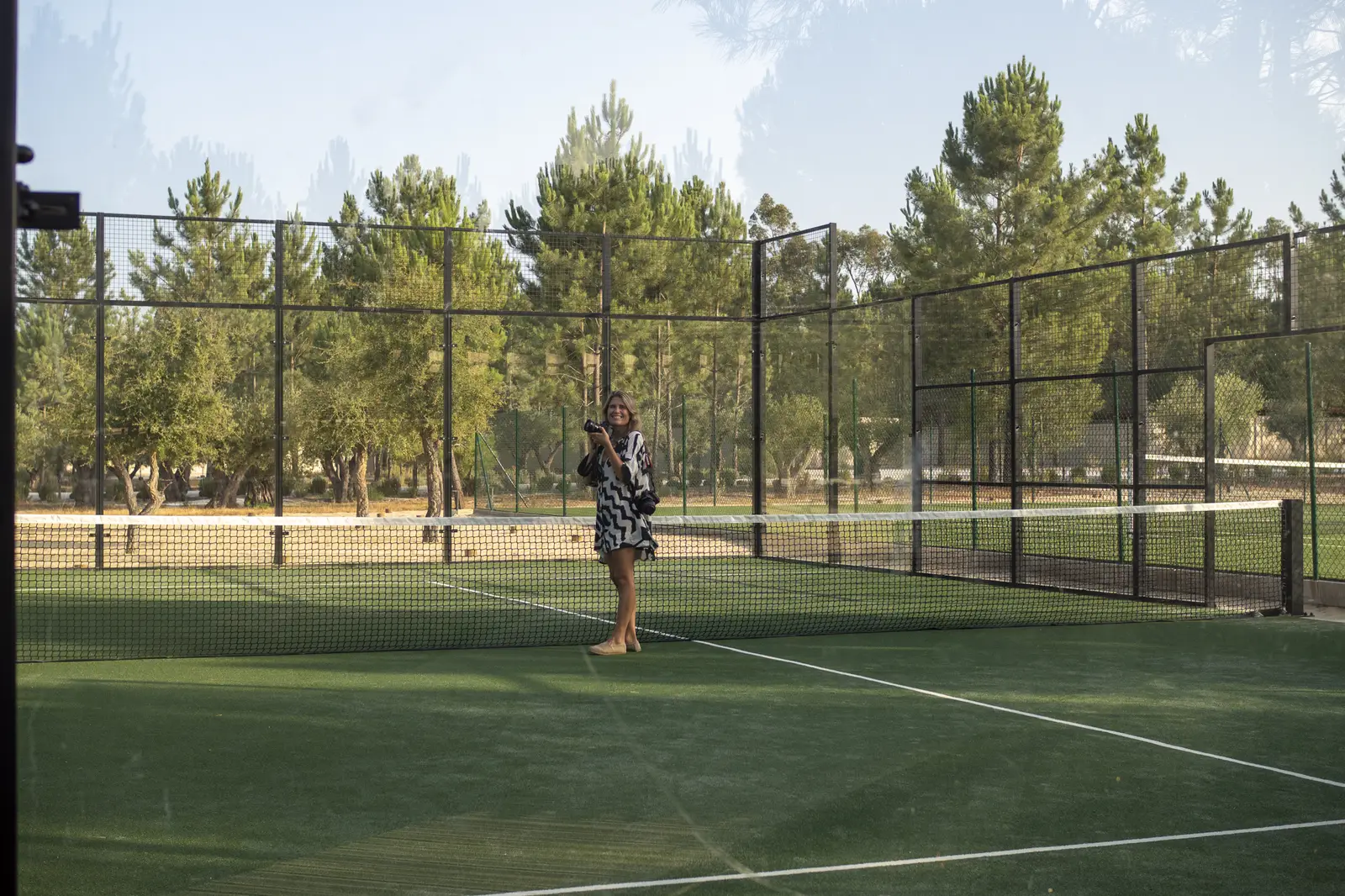 Padel court at Spatia Comporta, a five-star retreat hotel