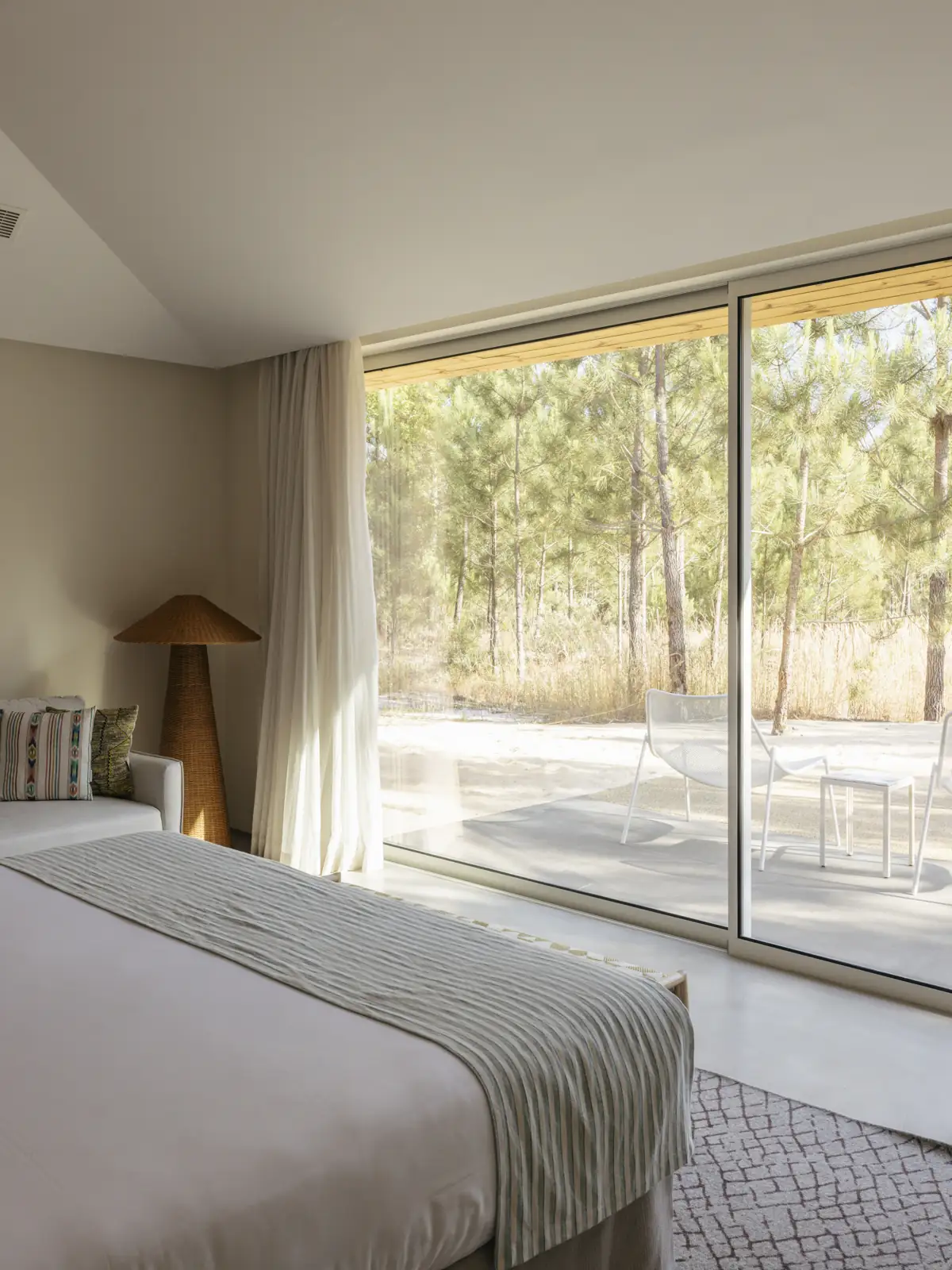 Cabana room with a view at Spatia Comporta, a five-star hotel retreat.