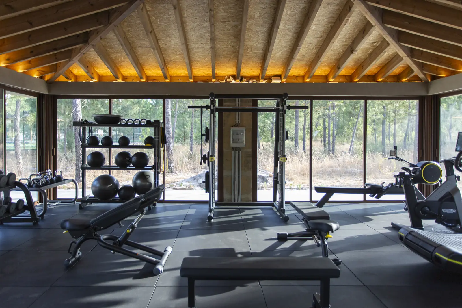 Gym at Spatia Comporta, a five-star retreat hotel