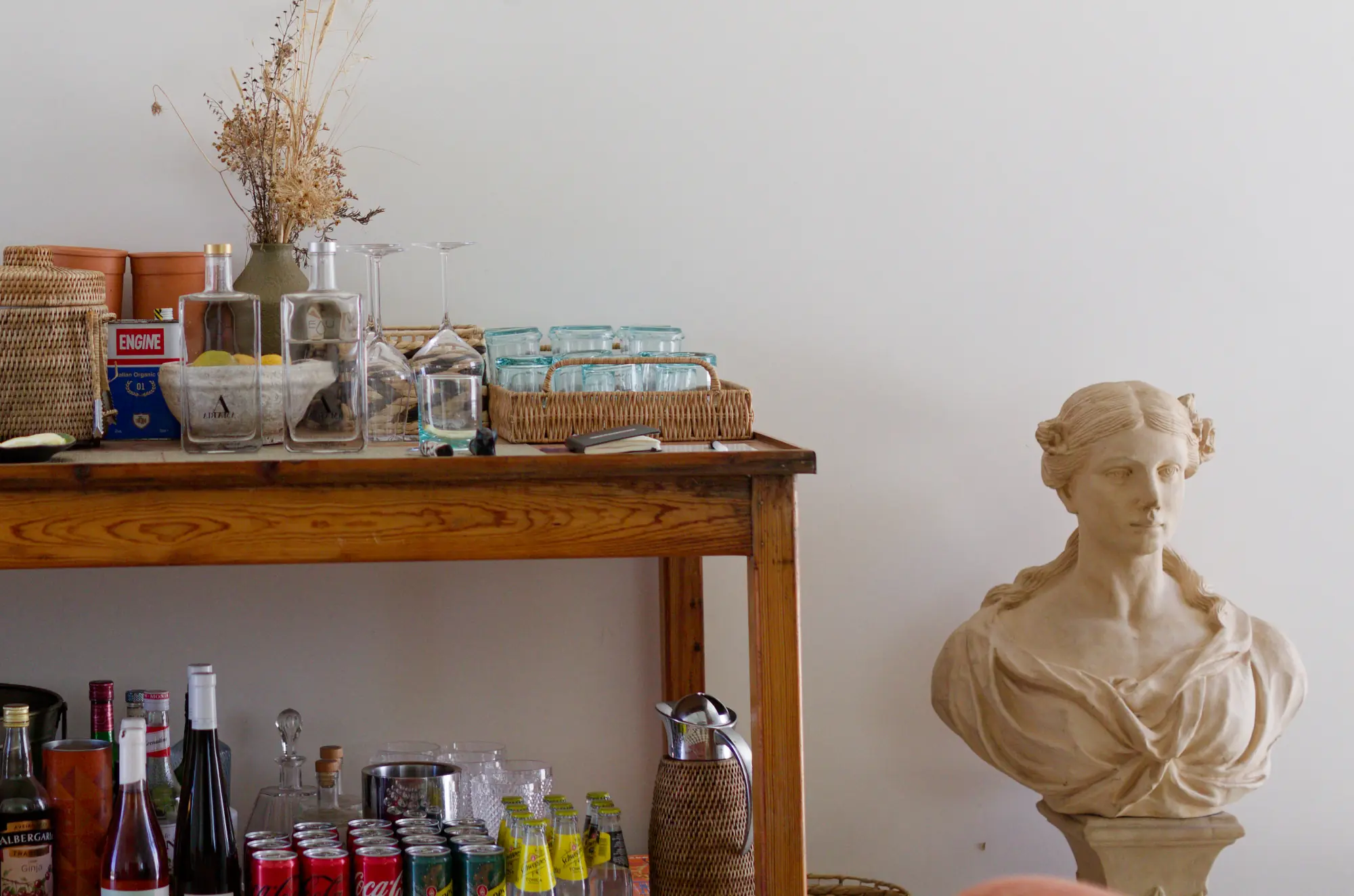 Honesty bar at Amaria, rural boutique hotel in Costa Vicentina
