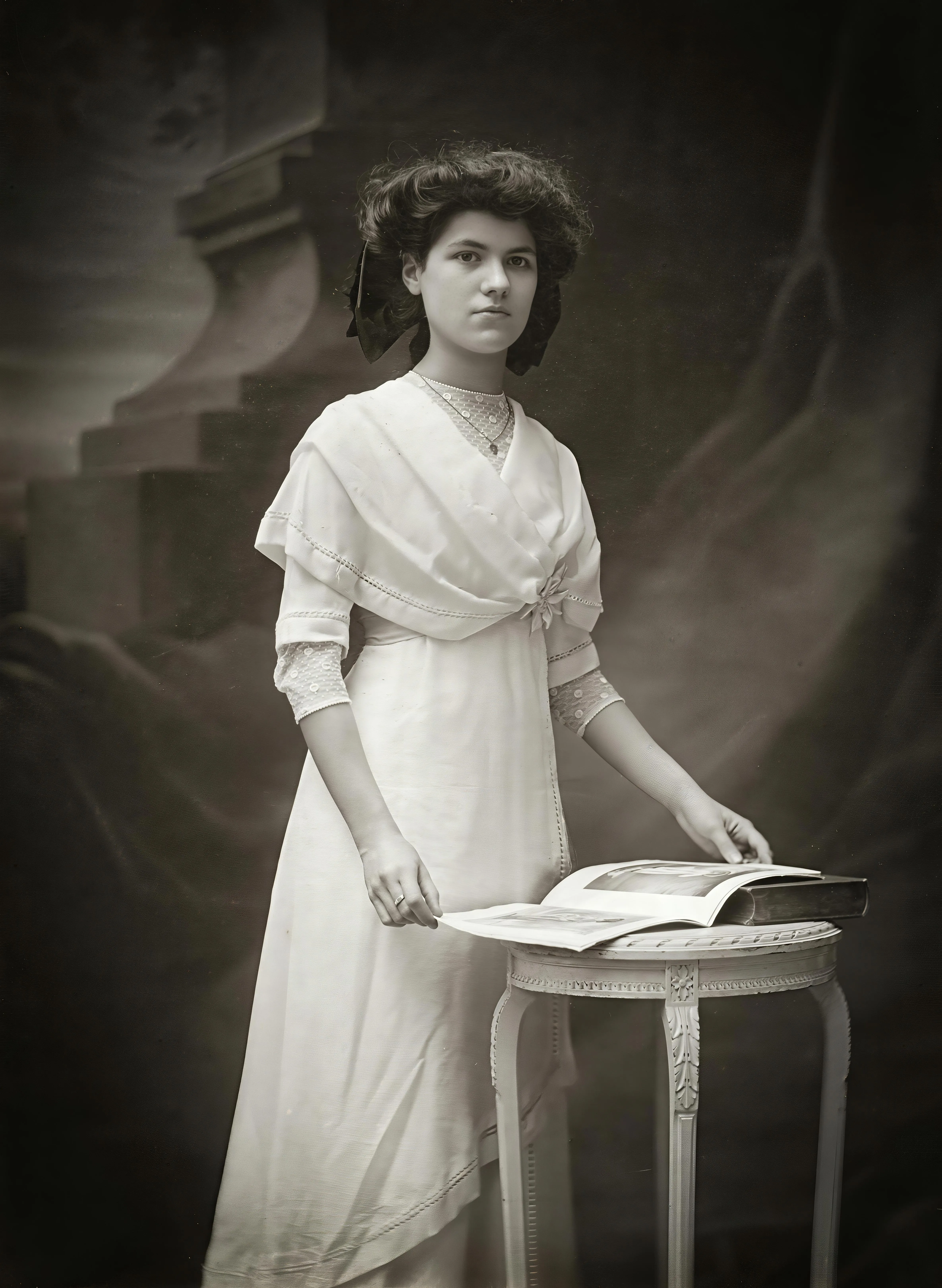 After: the same wedding photo restored by Topaz for Web