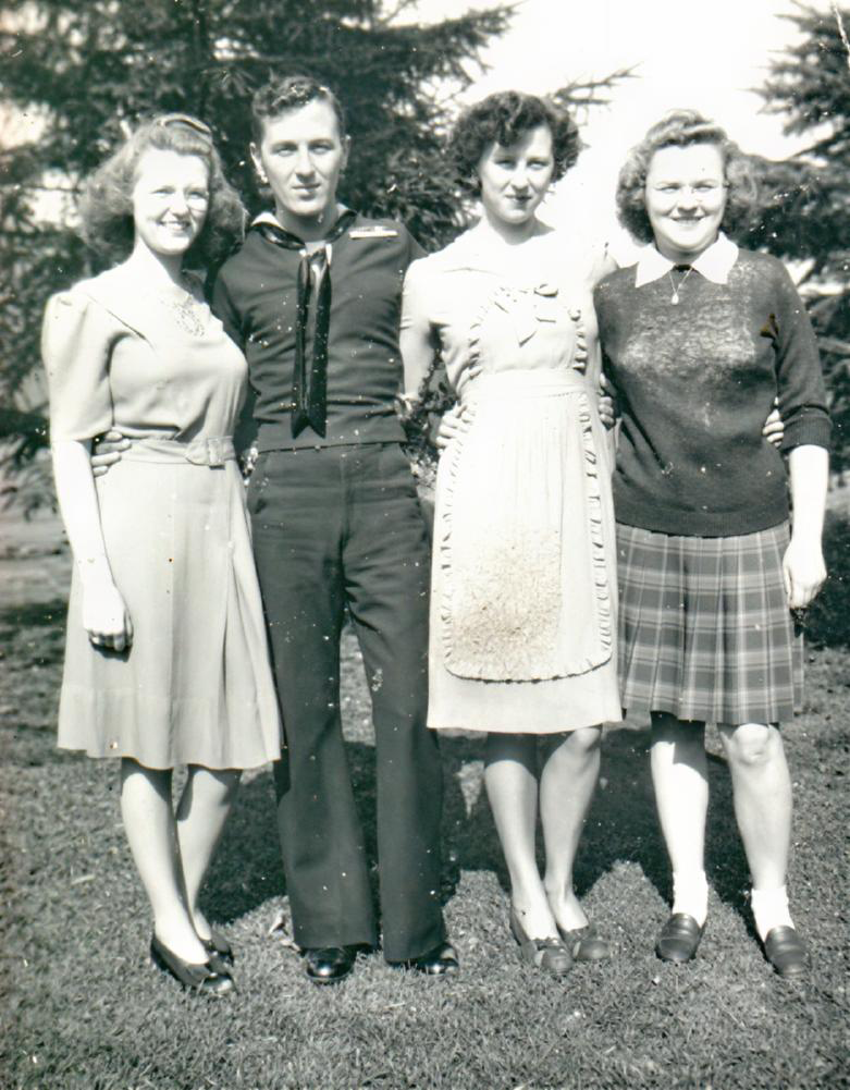 After: the same family photo restored by Topaz for Web