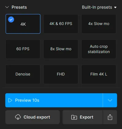 Topaz Studio enhancement settings interface panel