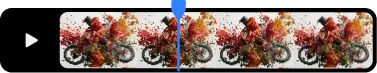 Video editing timeline illustrating a 4K upscaling workflow