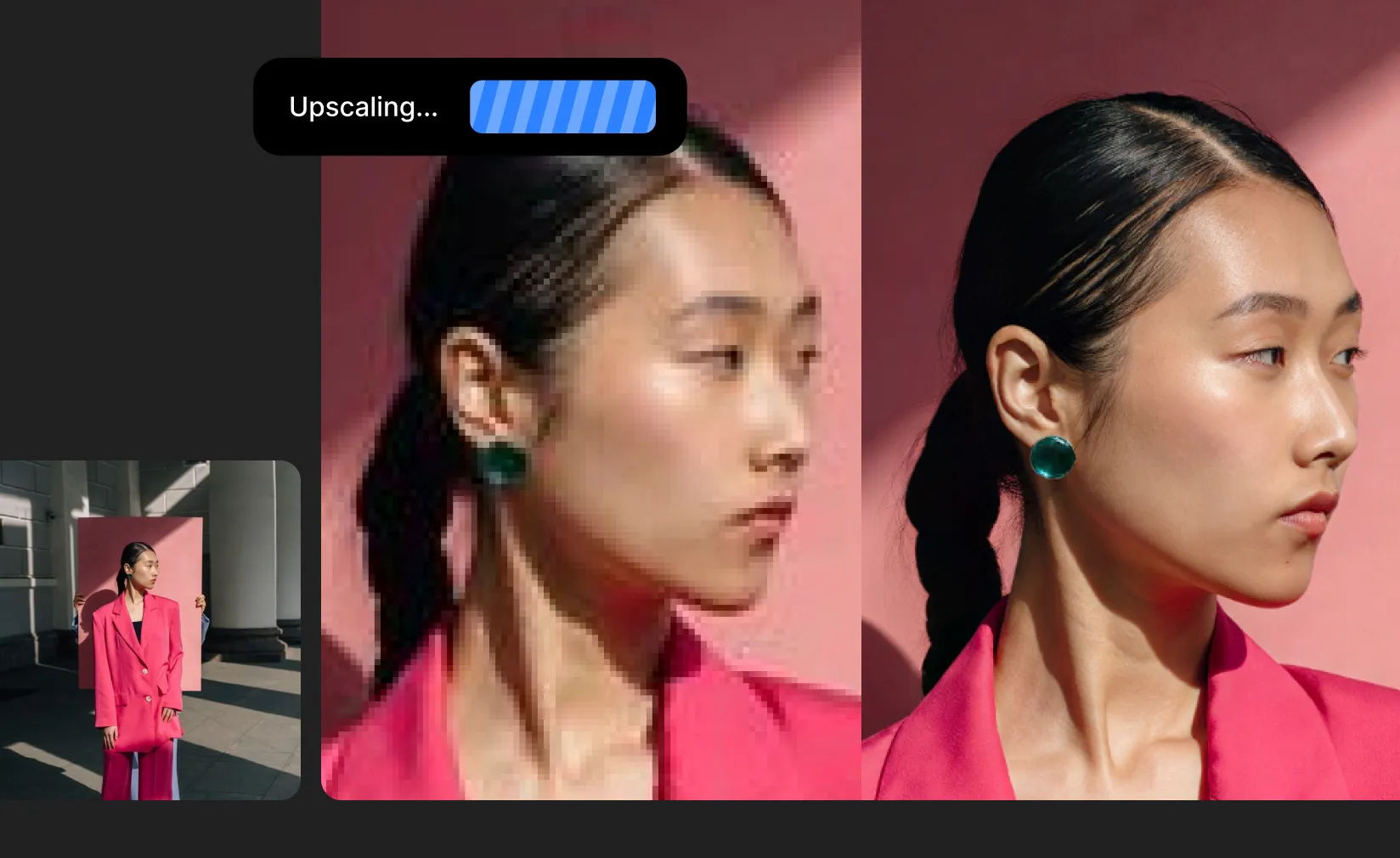 Topaz Photo AI image upscaling example
