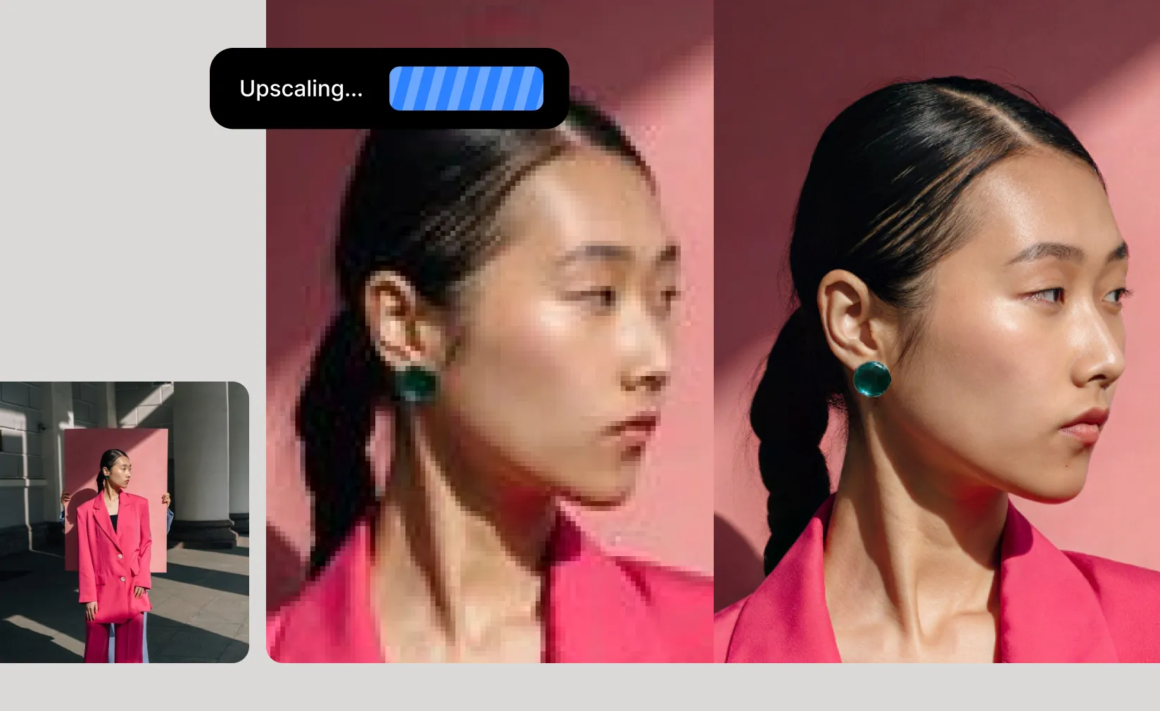 Topaz Photo AI image upscaling example