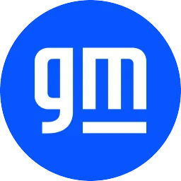 GM logo in white letters on a blue circular background.