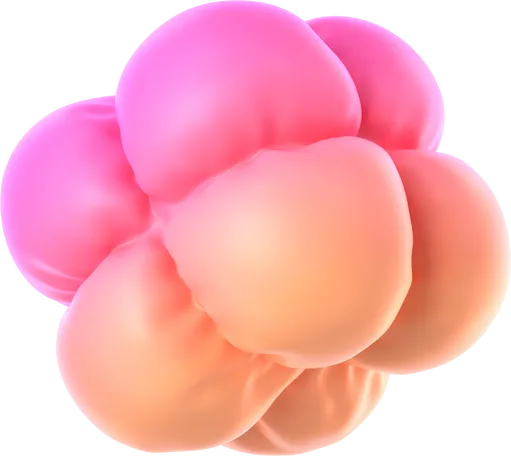 abstract inflated cube