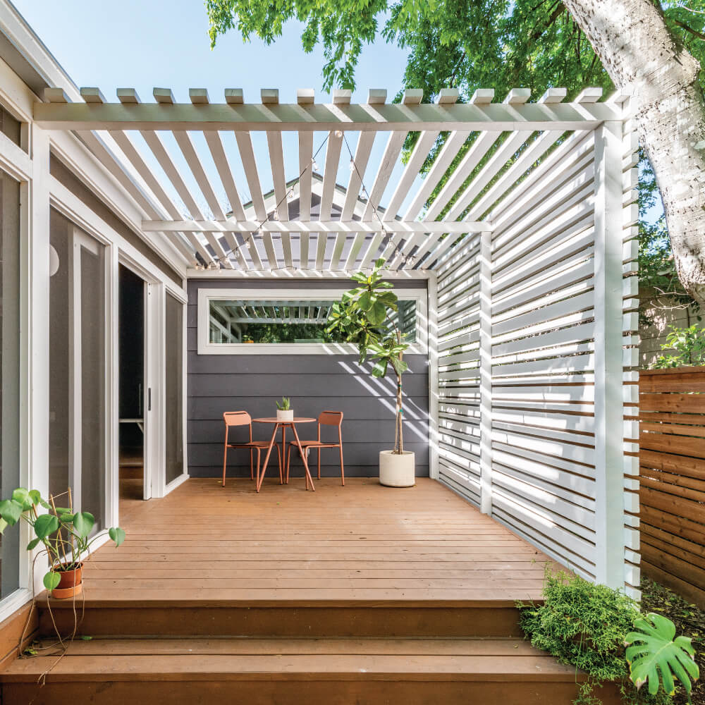 Pergola Covering an Outdoor Patio