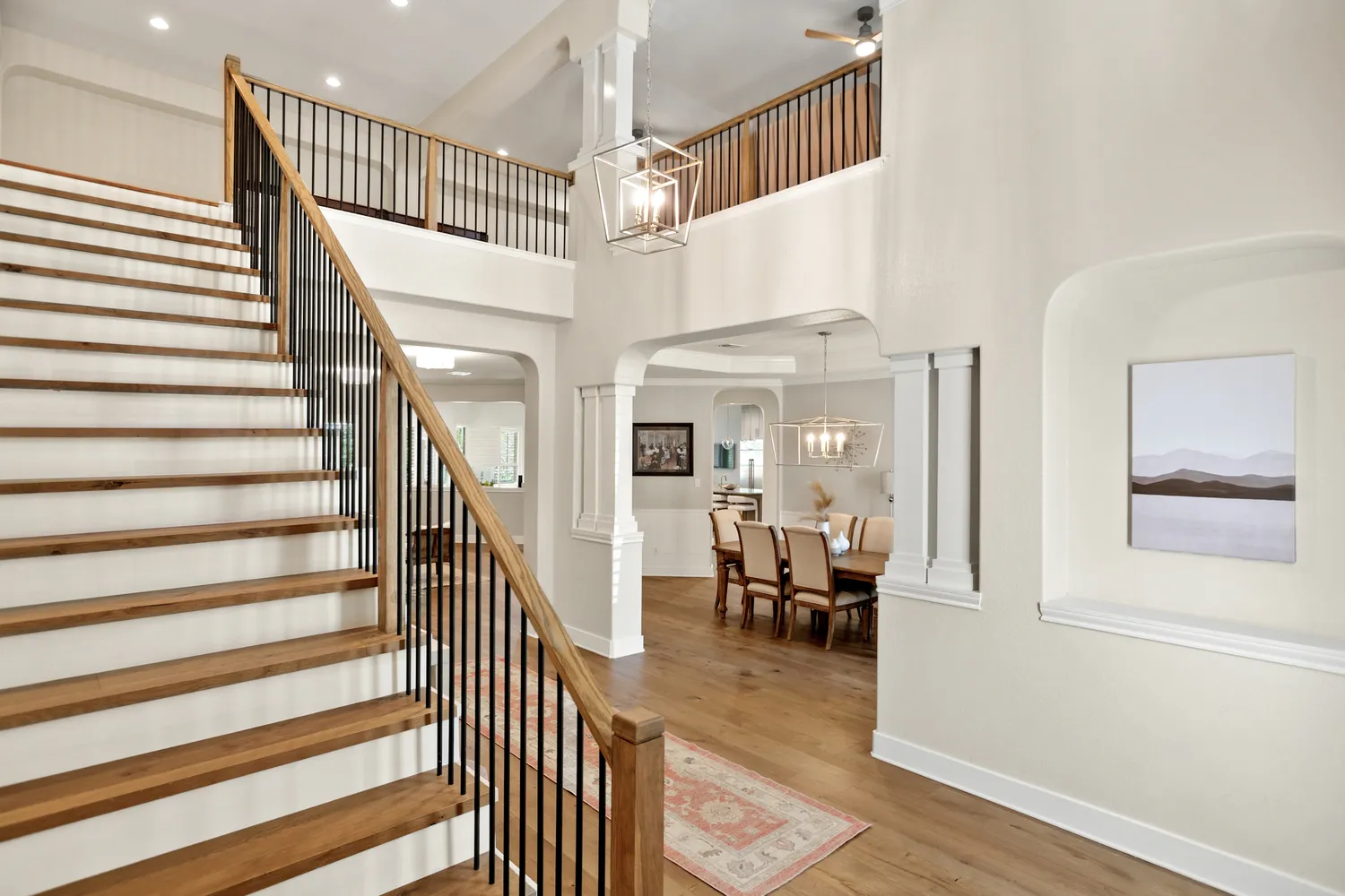 Luxurious Home Foyer and Main Living Areas