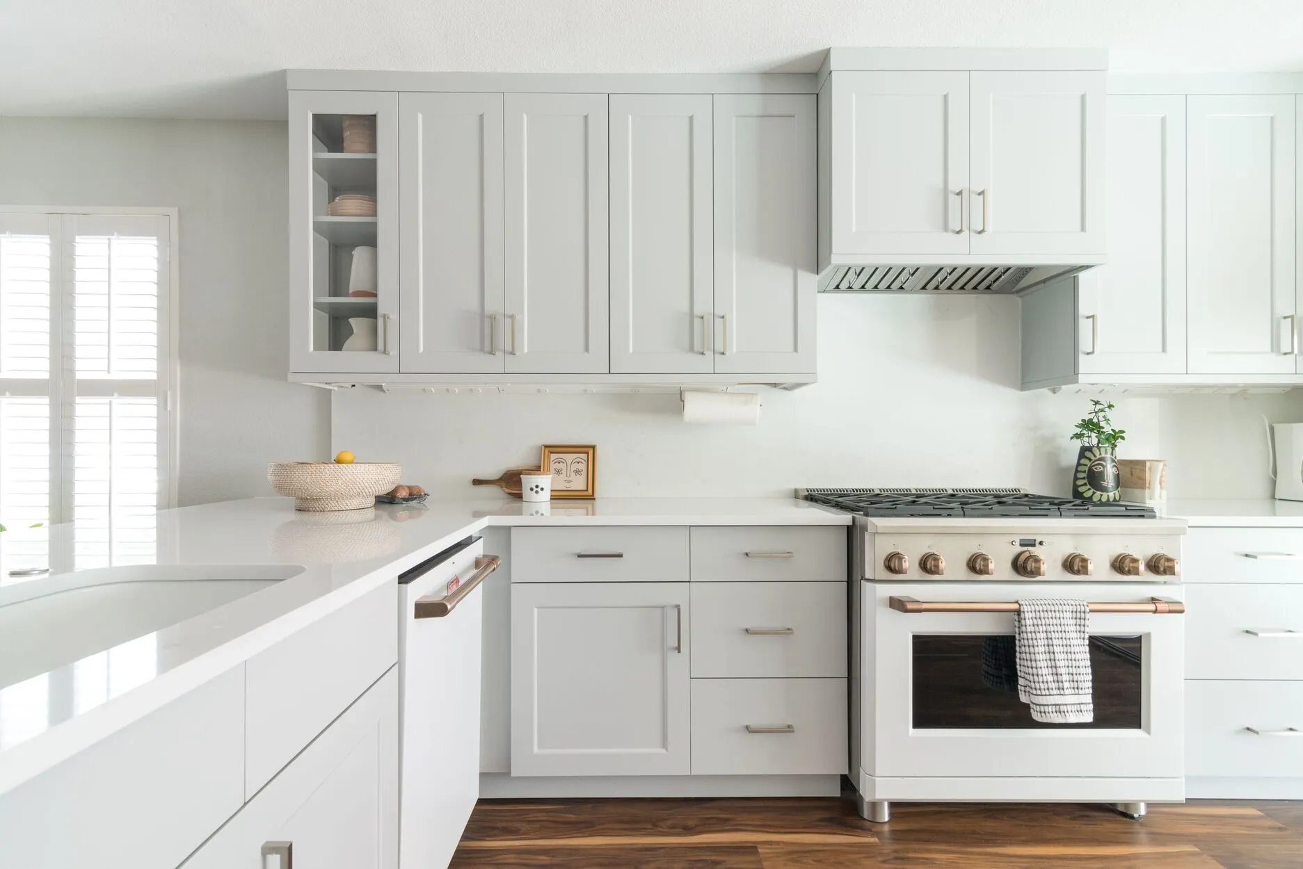 Bright Modern Kitchen with Light Cabinets and Stainless Appliances