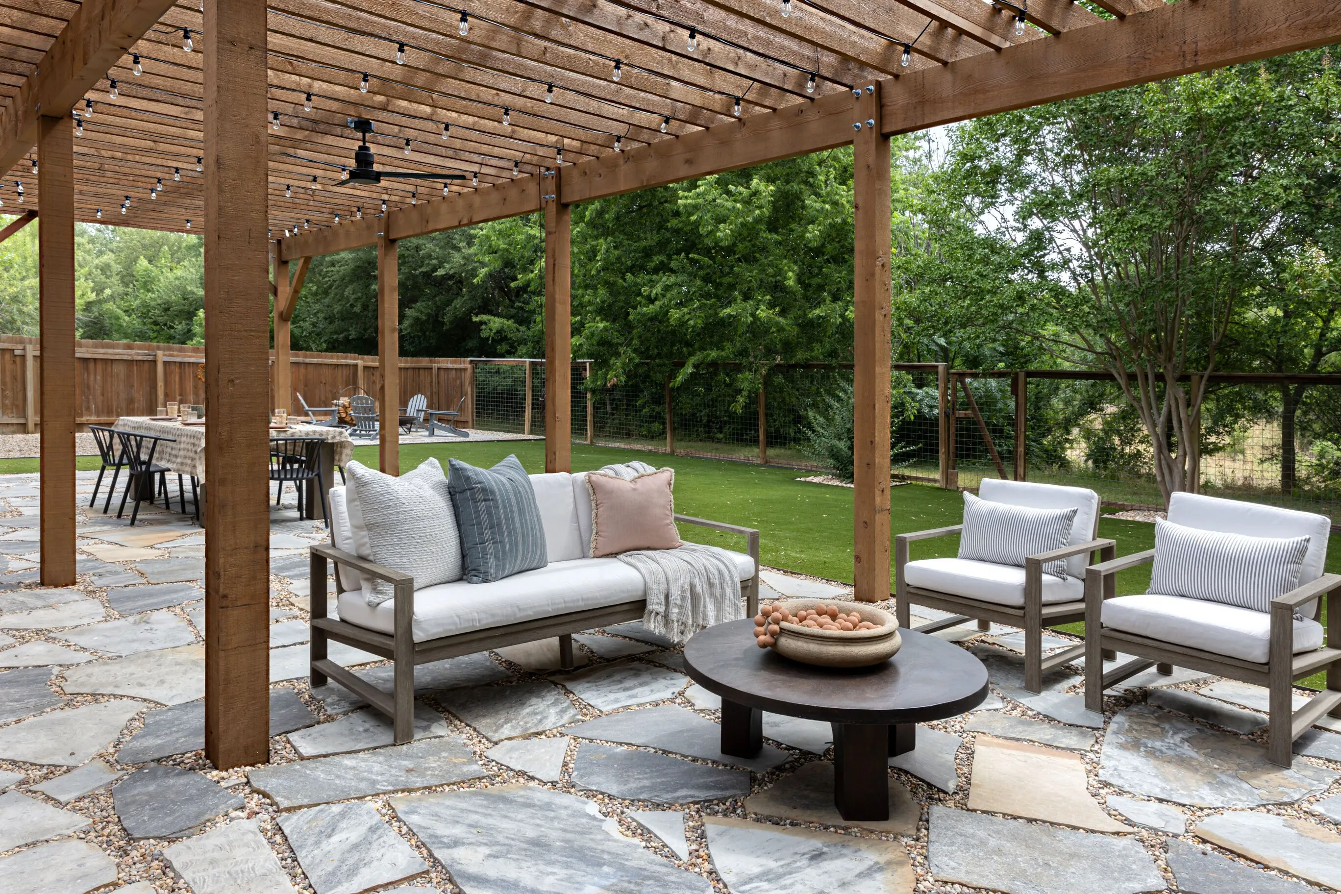 Pergola Covering an Outdoor Patio
