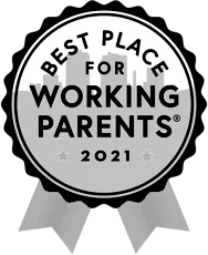 Best Place for Working Parents 2021 Badge
