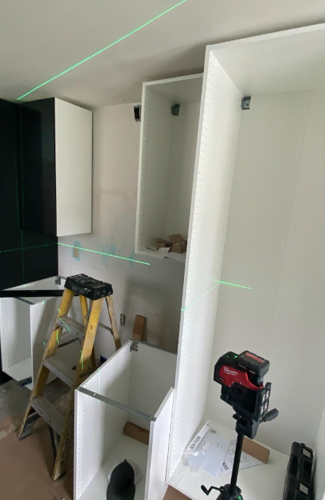 Kitchen under construction 