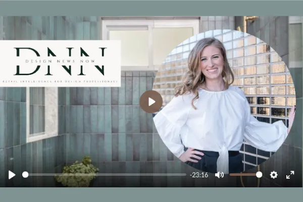 Screen shot of a video with the DNN logo and a photo of a smiling blonde woman