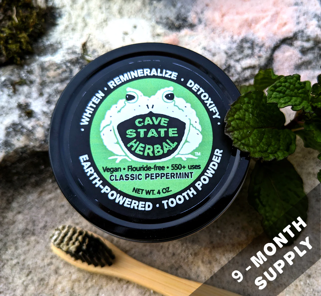 Natural Mineralizing Tooth Powder (4oz / 9 Month supply)