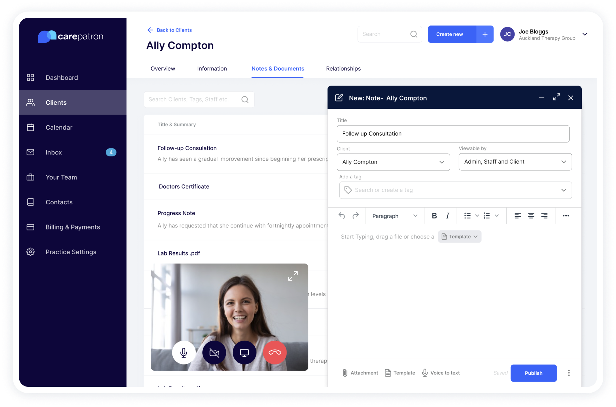 Carepatron: an ideal EHR software