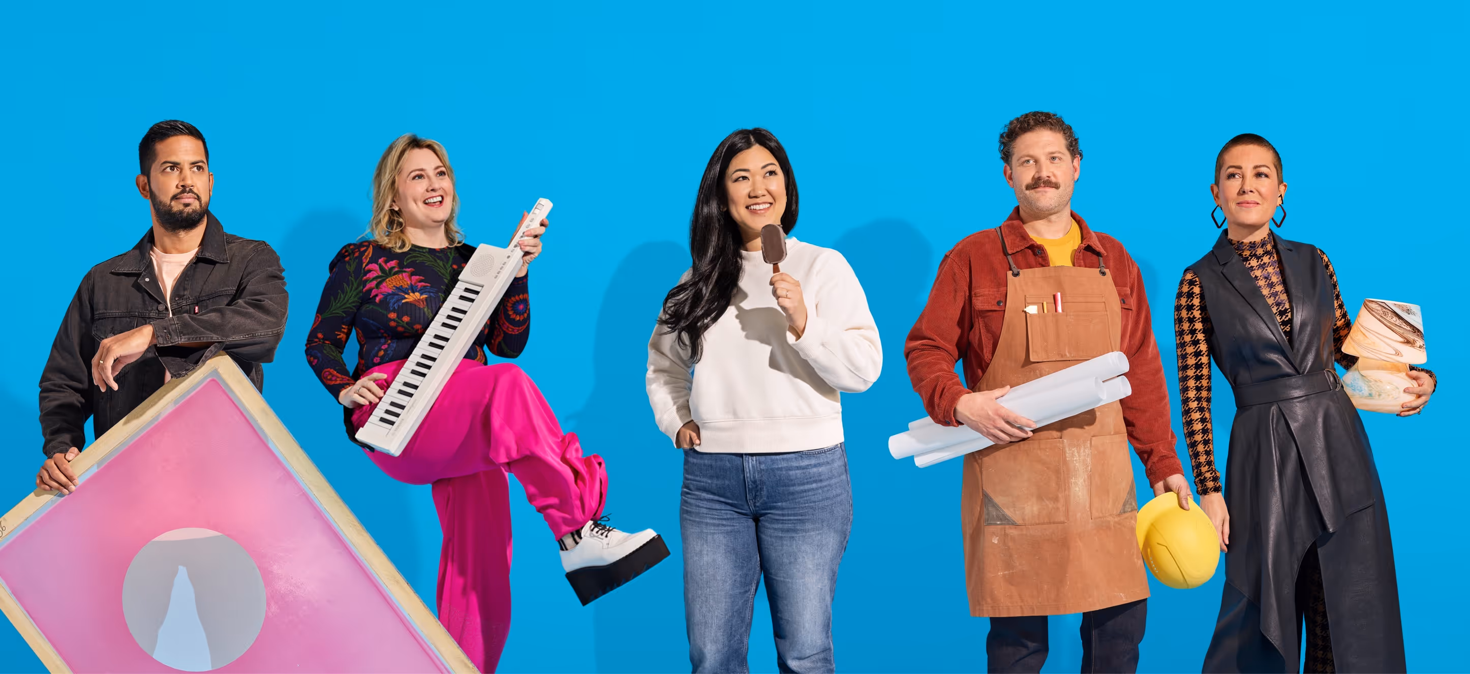 A montage of several different Xero customers