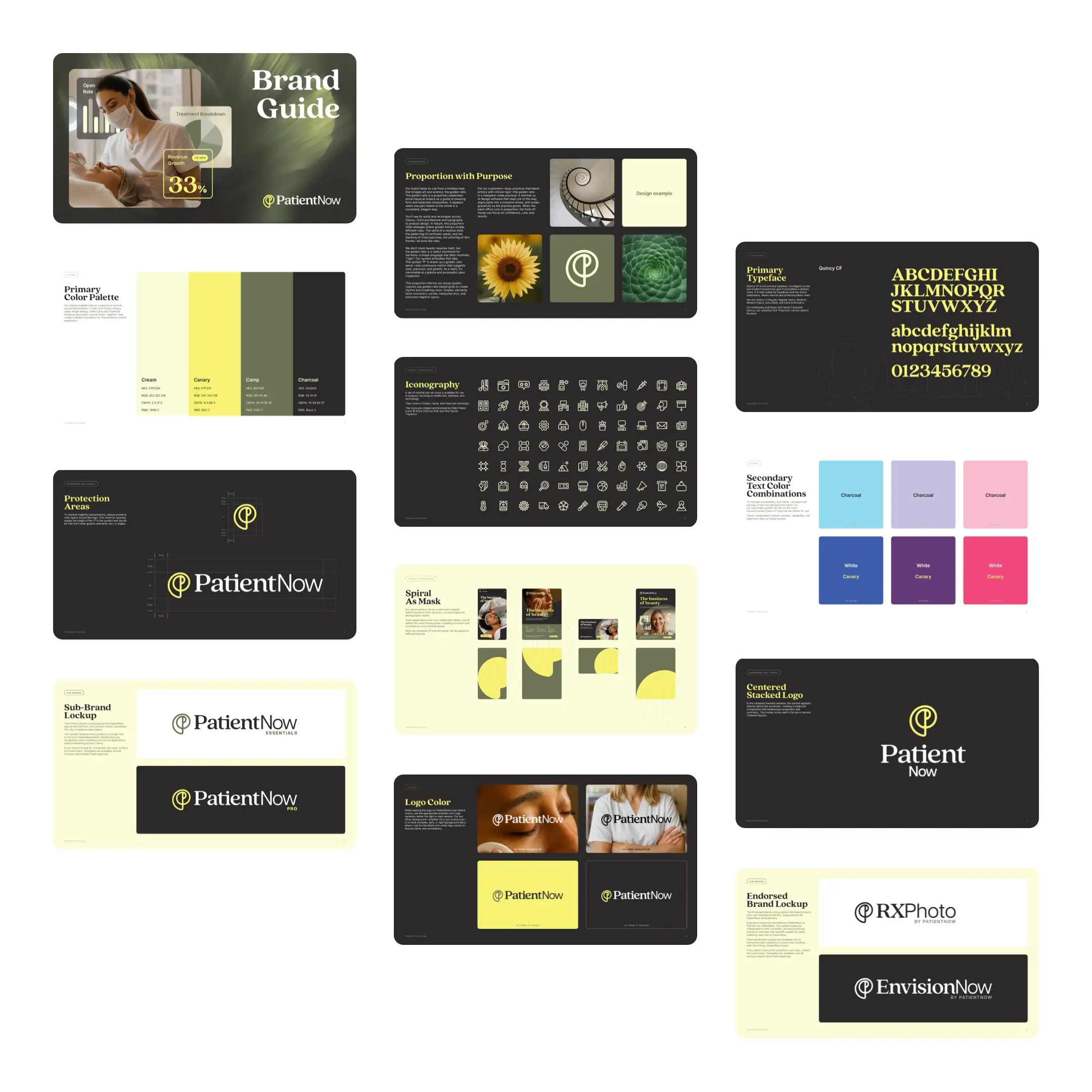 A thumbnail preview of the PatientNow brand guide