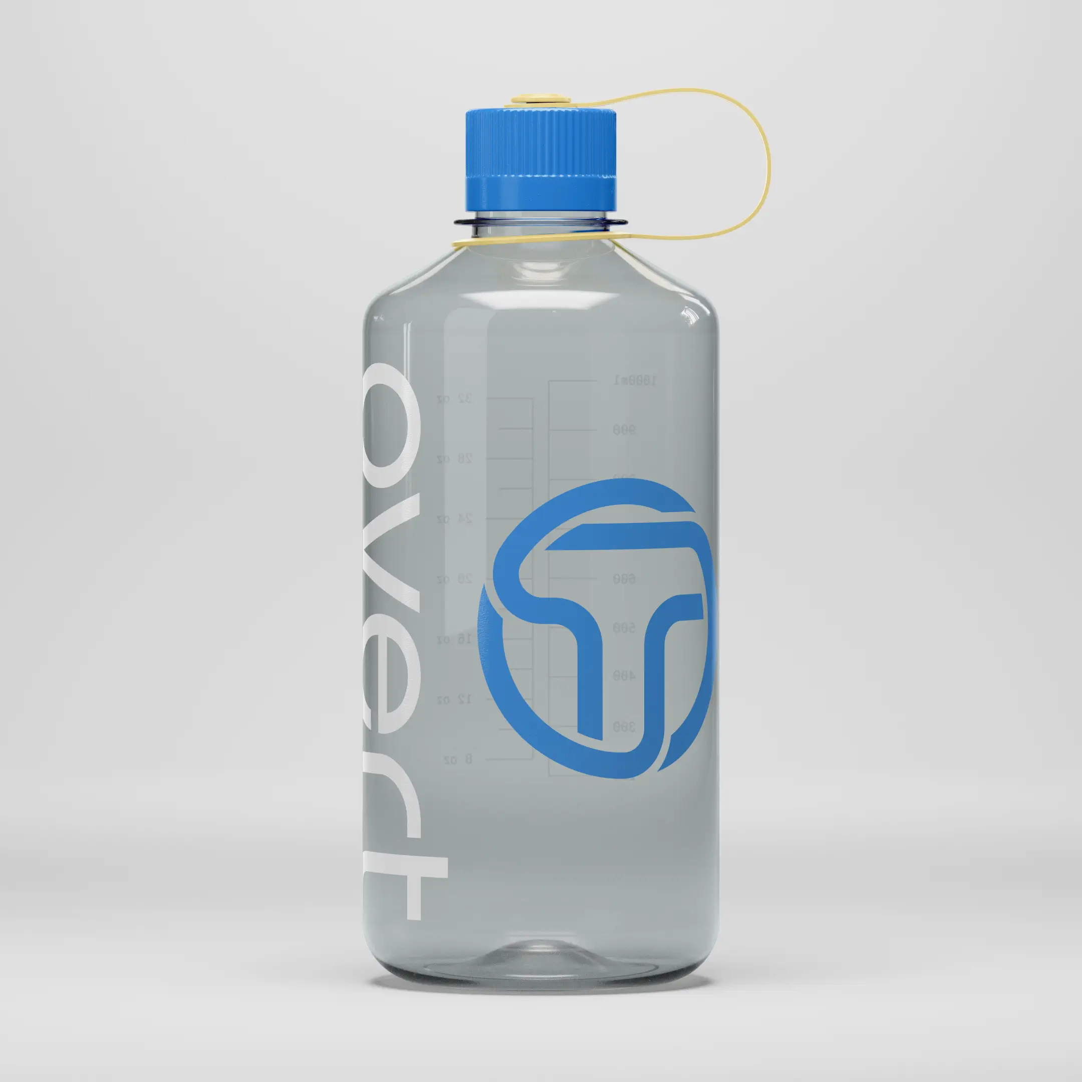 A mockup shows the Overt brand applied to a drink bottle