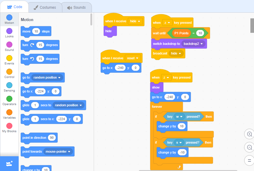 scratch project for kids: pong game pic 12