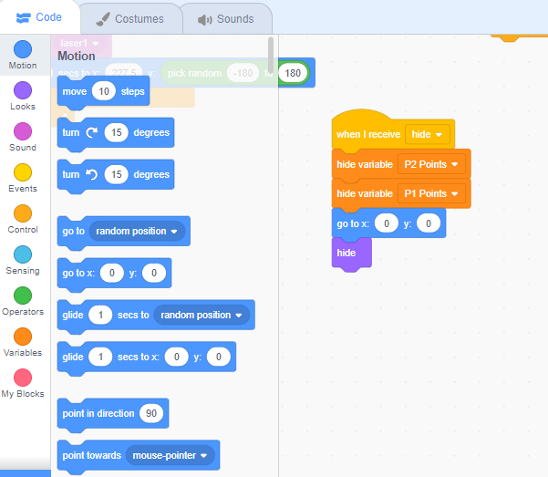 scratch project for kids: pong game pic 10