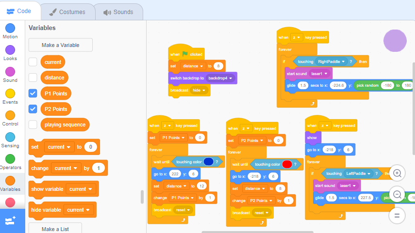 scratch project for kids: pong game pic 7